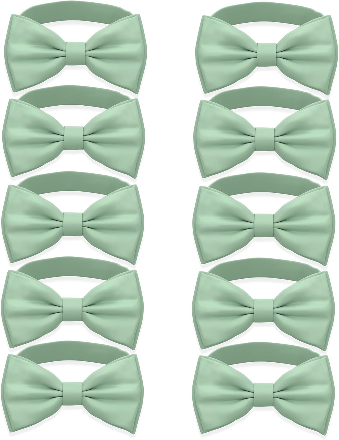 Classic Pre-Tied Satin Bow Ties for Formal Events and Tuxedos