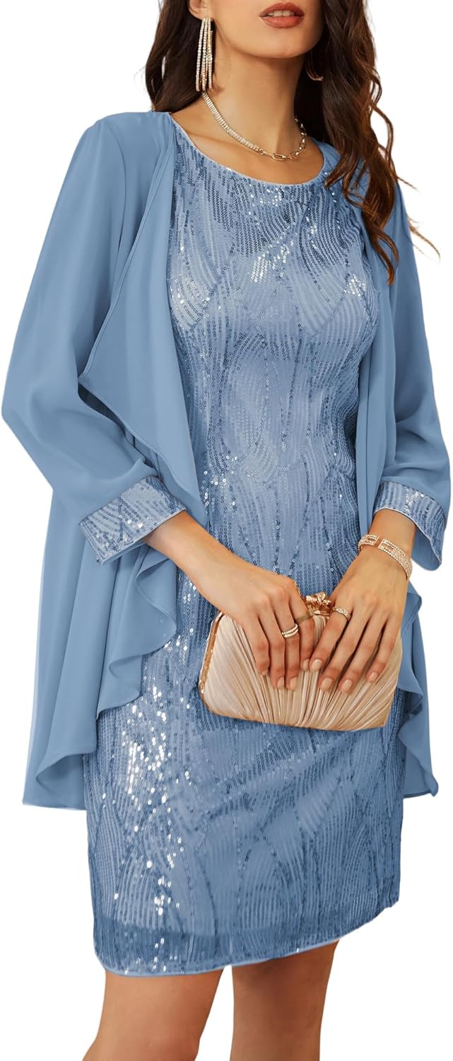GRACE KARIN Women's Sequin Dress for Wedding Guests & More