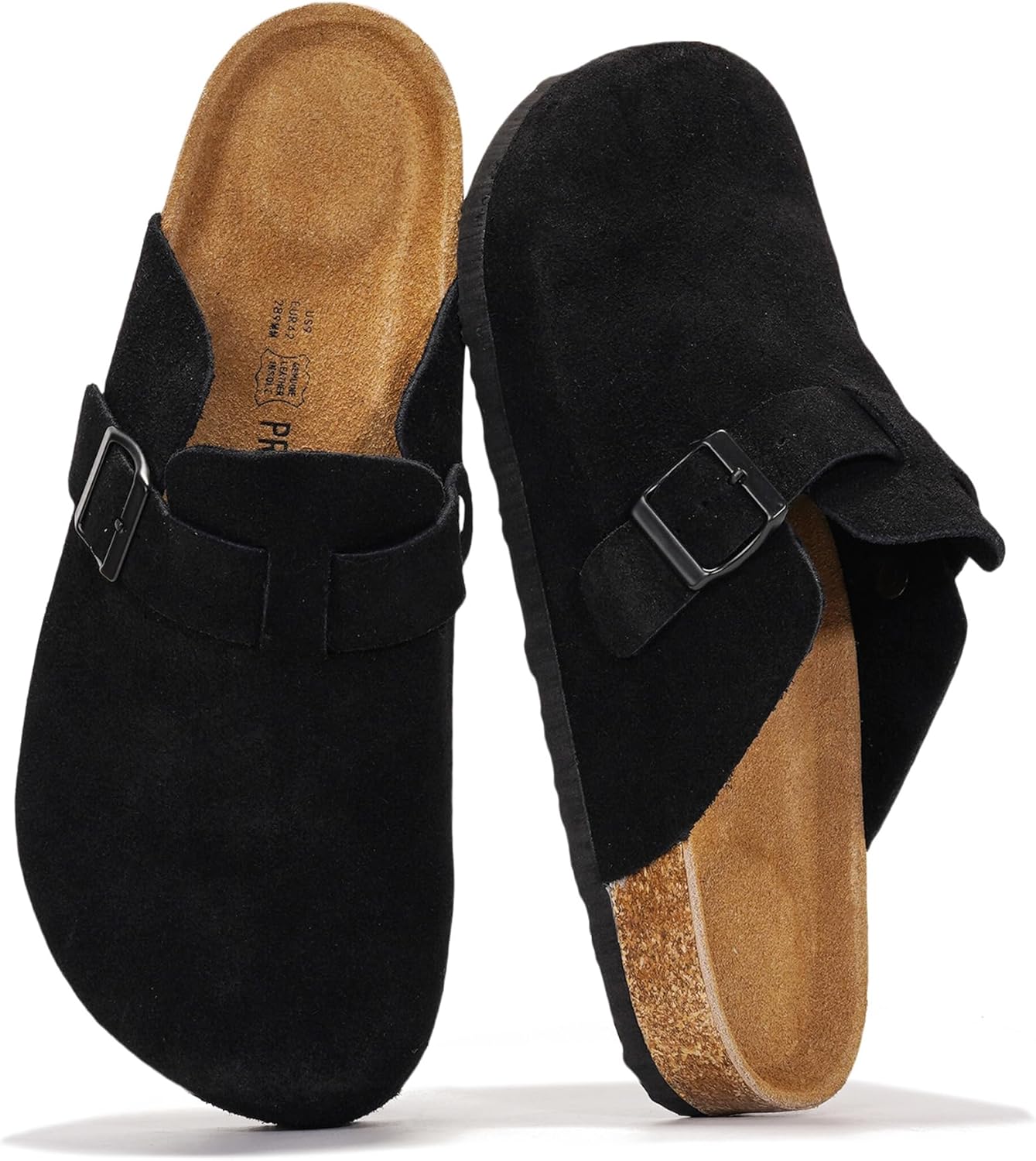Project Cloud Mens Clogs - Genuine Leather Memory Foam Comfort