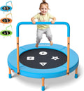 3FT Toddler Trampoline with Adjustable Handlebar - Foldable