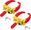 Wheel Clamp Tire Lock - Bright Universal Boot for Trailers and SUVs