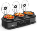 Sunvivi Triple Slow Cooker Buffet Server - 3 x 1.5 QT