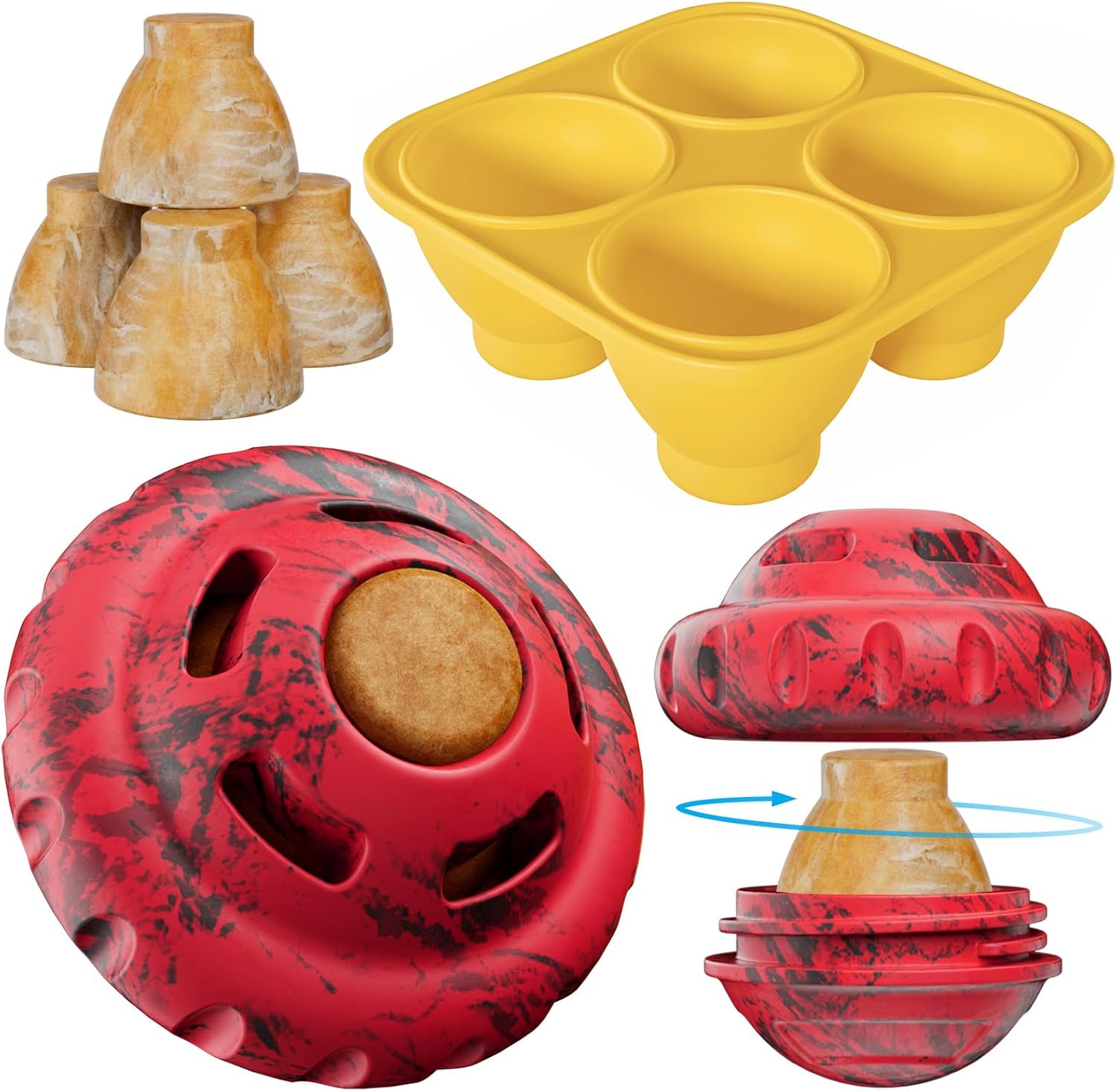 Frozen Treat Puzzle Ball for Engaged Pups