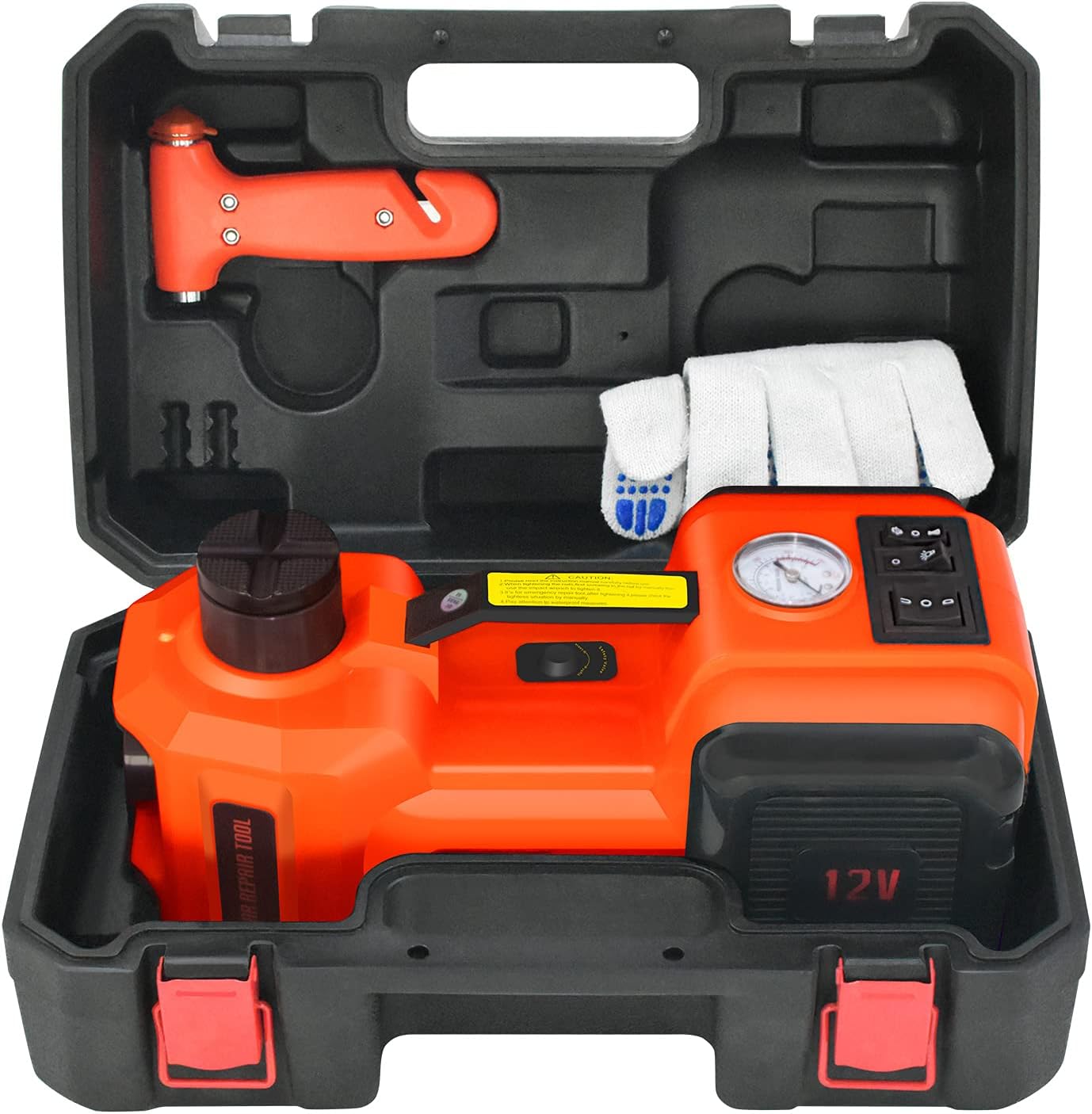 E-HEELP Electric Car Jack 5Ton Hydraulic Kit for Easy Tire Changes