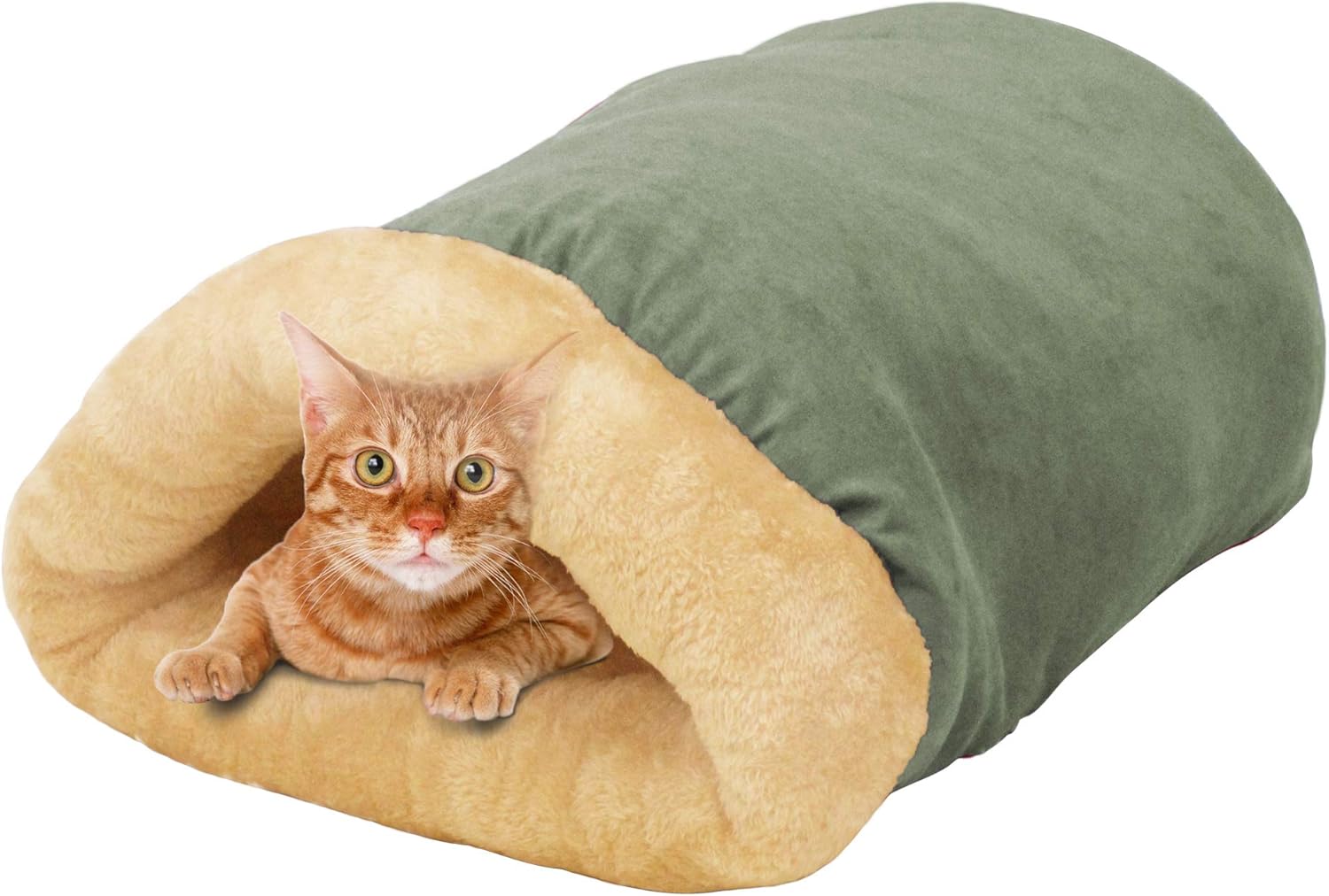 4 in 1 Self Warming Burrow Cat Bed for Cozy Pet Hideaway