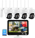 WiFi 6 10X Zoom Wireless PTZ Security Camera System - Outdoor