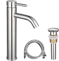 Aquaterior Bathroom Vessel Sink Faucet with Pop Up Drain Combo