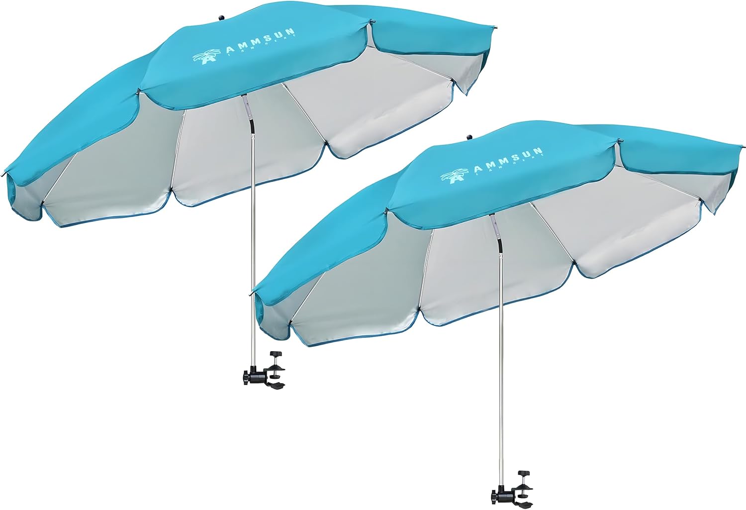 AMMSUN XL Chair Umbrella with Universal Clamp for Sun Protection