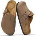 Project Cloud Genuine Leather Footbed Clogs for Women - Cushioned Arch