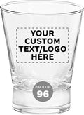 Personalized Logo Whiskey Glasses Set - Bulk Discount, 12 oz. x96