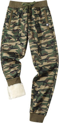 Men's Sherpa Athletic Sweatpants by Gihuo for Winter Warmth