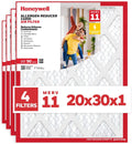 20x30x1 MERV 11 Allergen Reducer Electrostatic Pleated Filter - 4-Pack