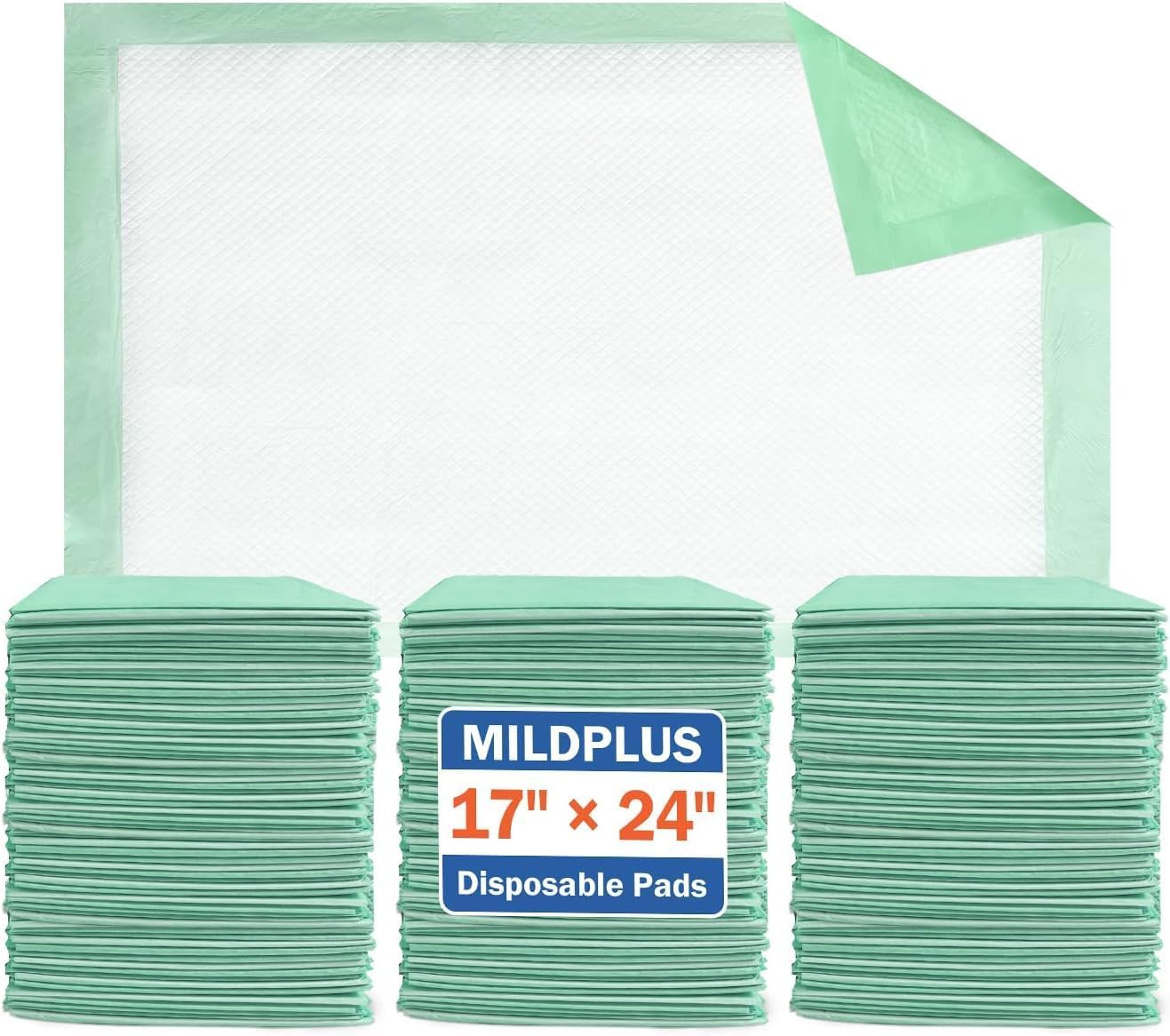 Disposable Underpads 17in24in for Kids, Pets, and More