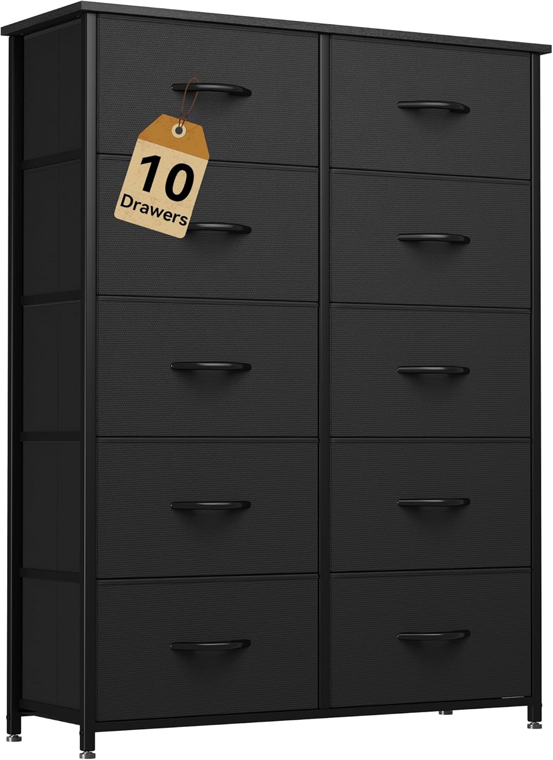 DWVO 10 Drawers Dresser - Versatile Fabric Storage Tower