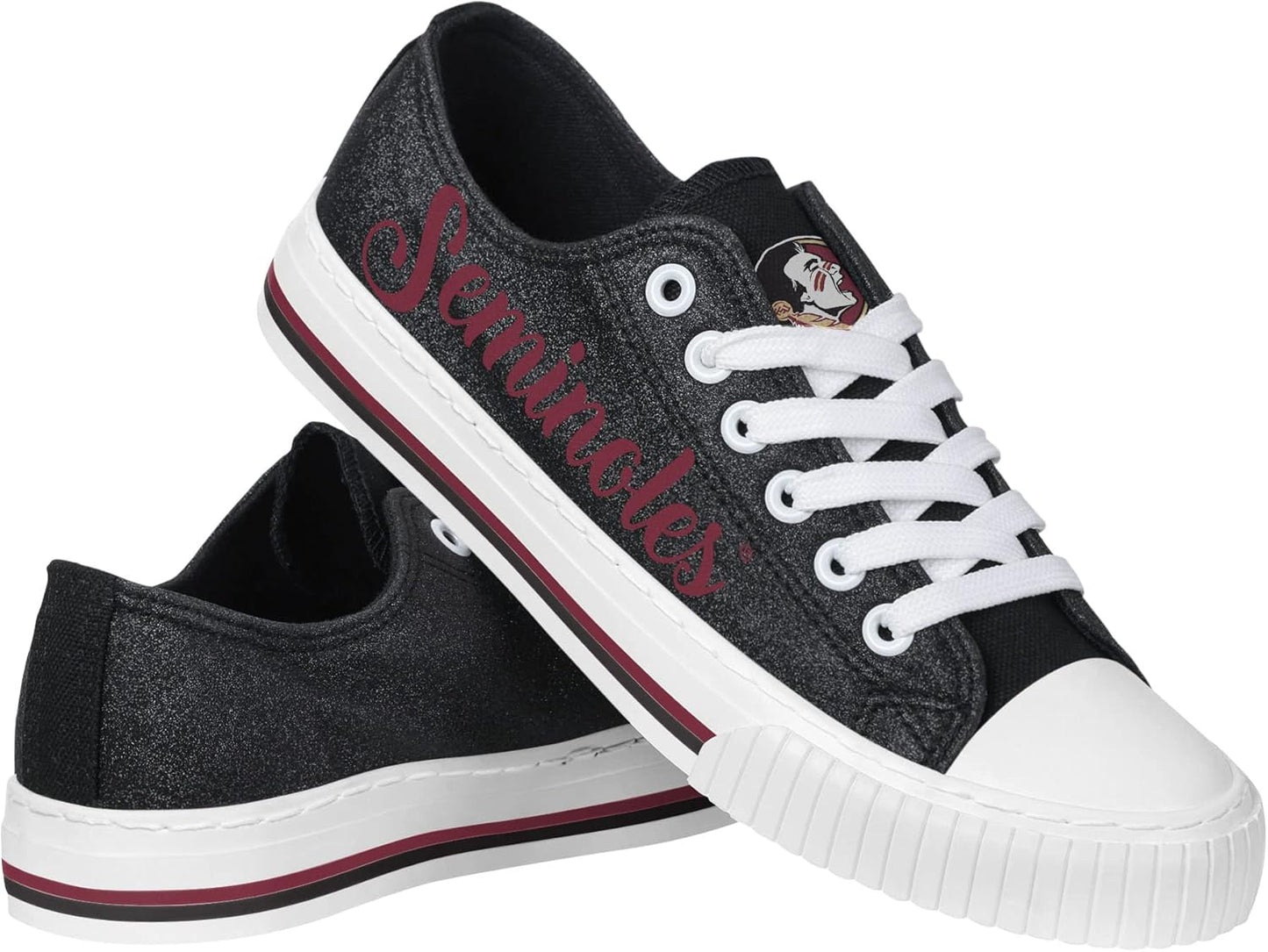 FOCO Women's NCAA College Team Logo Fashion Low Top Sneakers