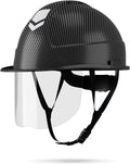 Safety Hard Hat with Visor - Vented 4-Point Ratchet Protection