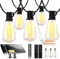 200FT Solar String Lights Outdoor Waterproof - Dimmable Remote Patio