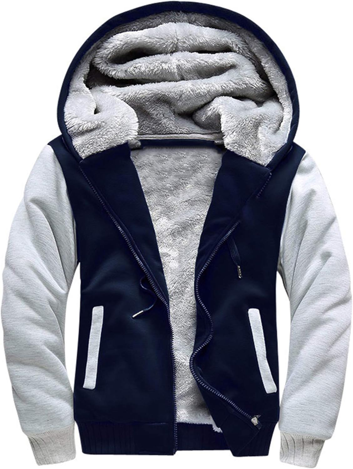 MACHLAB Men's Pullover Winter Workout Fleece Hoodie Jackets
