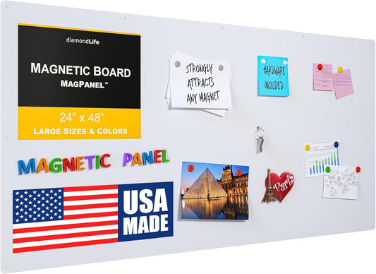 DLDIRECT 24inx48in Magnetic Board for Home and Office