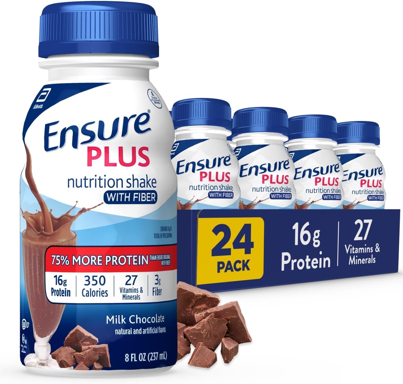 Ensure Plus Milk Chocolate Nutrition Shake for Weight Gain