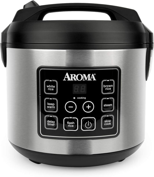 Aroma 20-Cup Digital Rice Cooker & Food Steamer