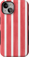 Casely iPhone 13 Case East Coast Summer Red Stripes - Bold Protection