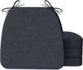 D-Shaped Chair Cushions 2 in Thick Dining Chair Pads - Slip-Resistant