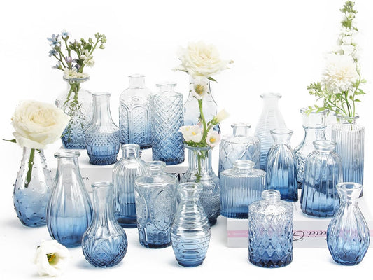 22 Pack Bud Vases for Wedding Decorations and Home Centerpieces