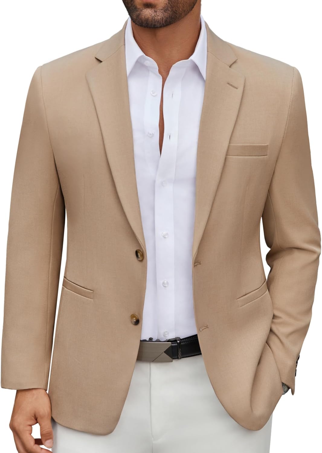 COOFANDY Men's Casual Blazer Lightweight Two Button Sport Coat