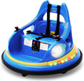 12V Electric Blue Bumper Car for Kids Ages 1.5-6 - Remote & Spin