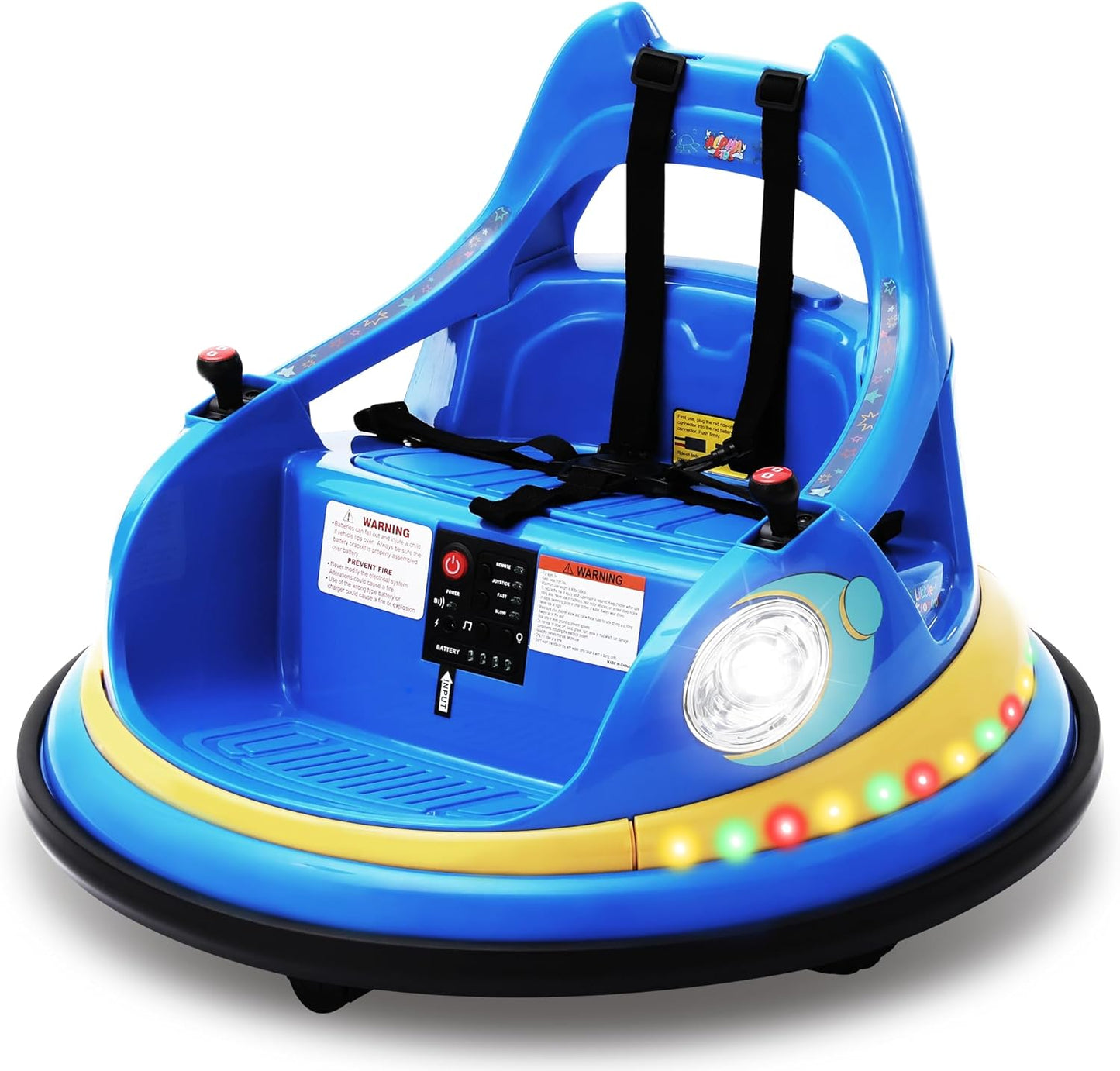 12V Electric Ride On Bumper Car for Kids with Remote Control