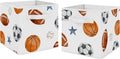 Sports Theme Collapsible Fabric Storage Cubes Set of 2 - Cute Nursery