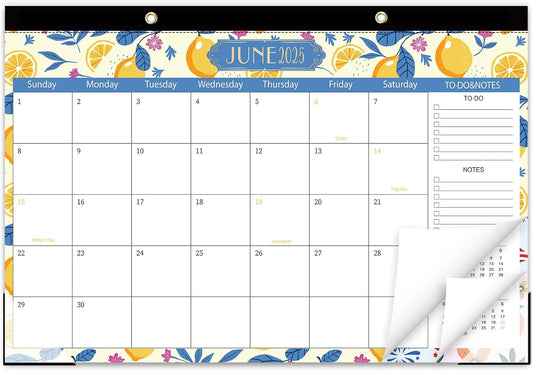 Large School Year Desk Calendar 2025-2026 with To-Do List