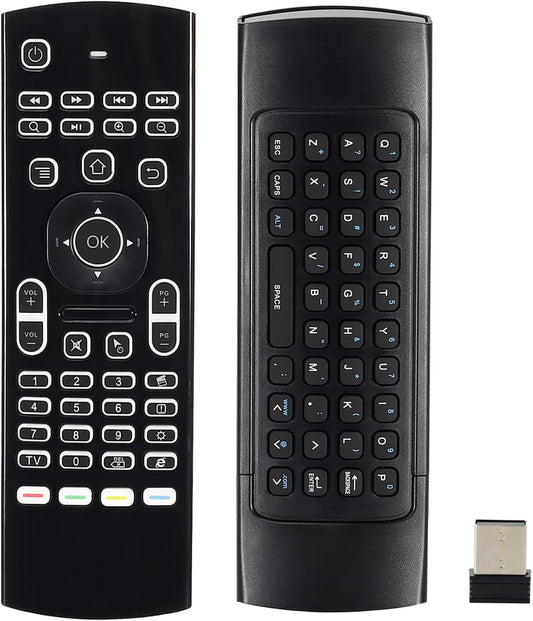 MX3 Air Mouse Remote: Backlit, Wireless, 3-Gyro Sensor