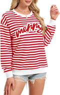 Merry Jolly Oversized Crewneck Sweatshirt for Women - Cozy Holiday