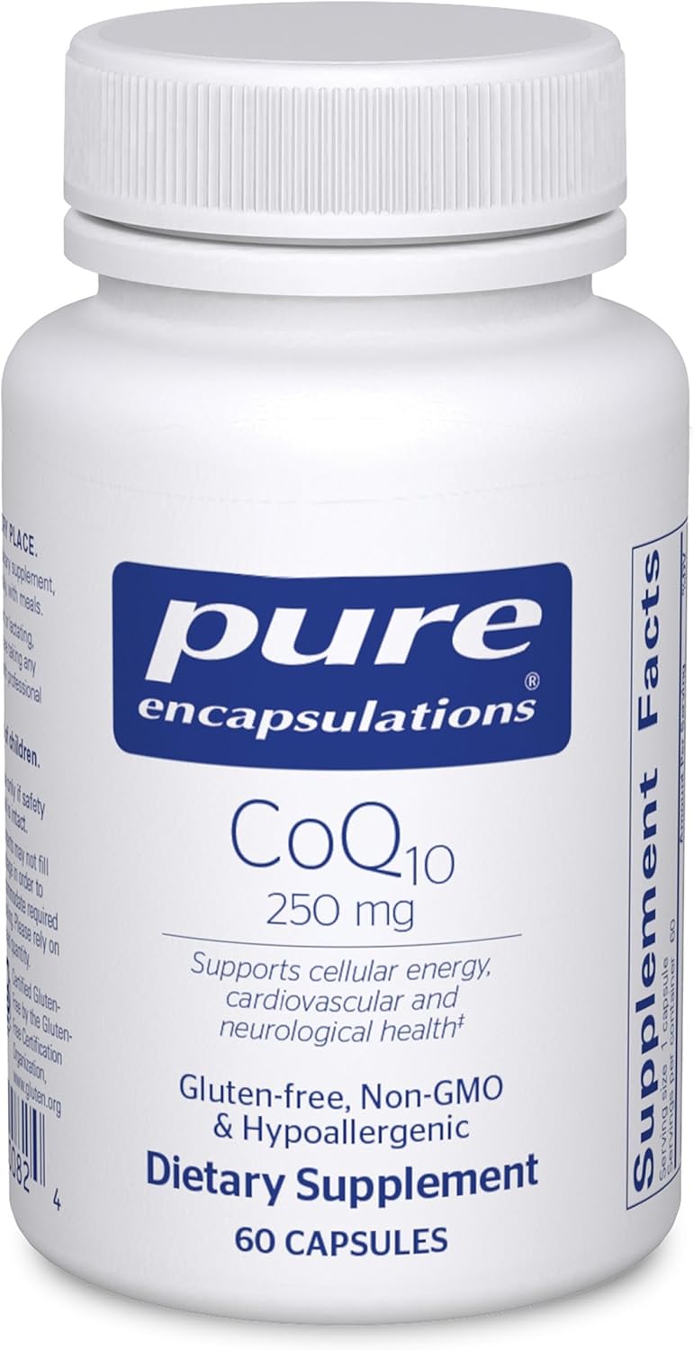 Pure Encapsulations CoQ10 250 mg for Brain and Heart Health