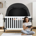 BORNA Pack N Play Blackout Cover - Breathable Crib Sleep Pod