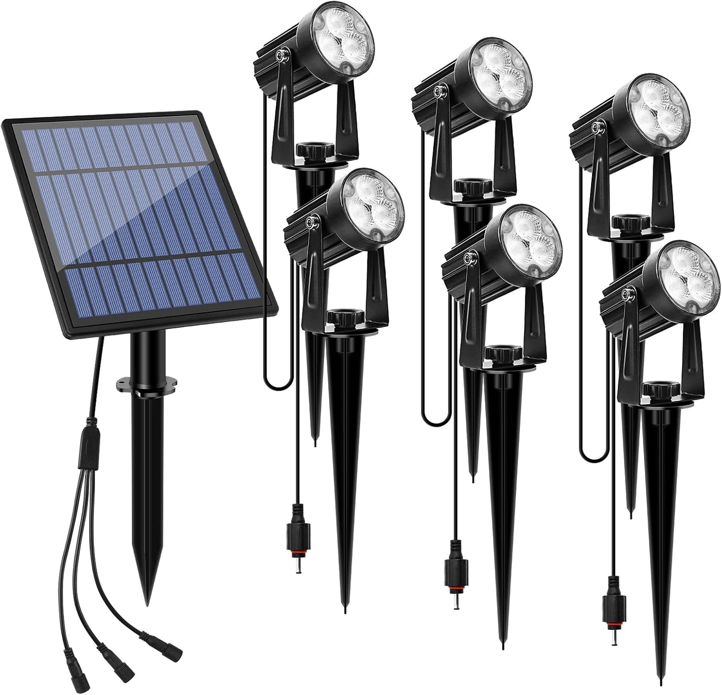 APONUO Metal Outdoor Solar Landscape Lights for Your Yard