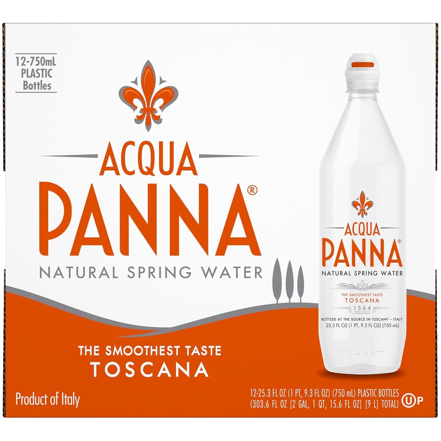 Acqua Panna Natural Spring Water Bottles for Refreshing Taste