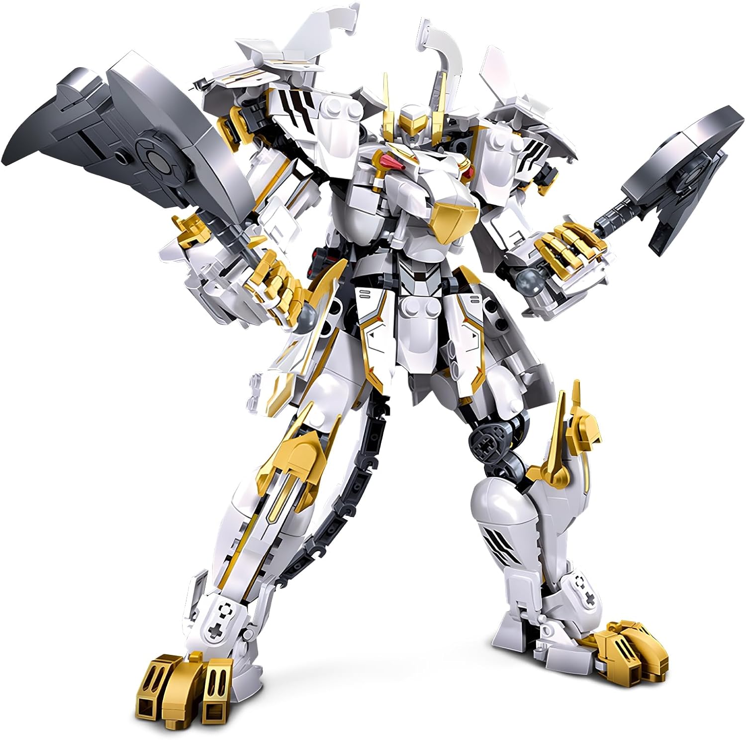 Mech Robot Building Blocks Set for Adults - White Tiger Warrior