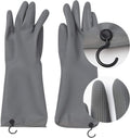 Improved Thicker Dish Washing Gloves (3 Pair) - Non-Slip Honeycomb