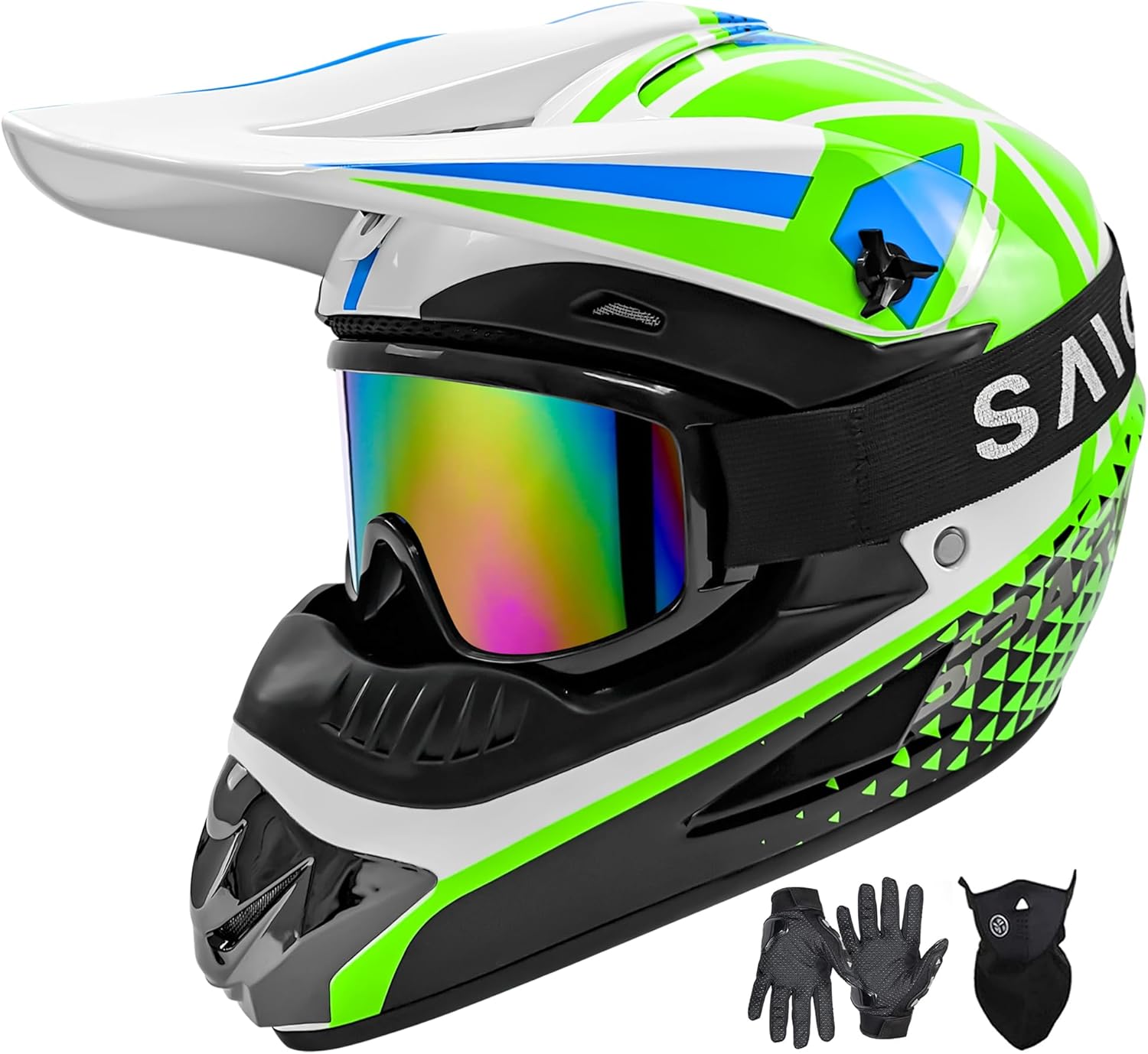 DOT Approved Youth Motocross Helmet Set by ModeIY