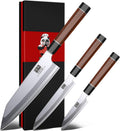SHAN ZU 3PCS Japanese Knife Set - Sharp 9-Layer Chef Knives
