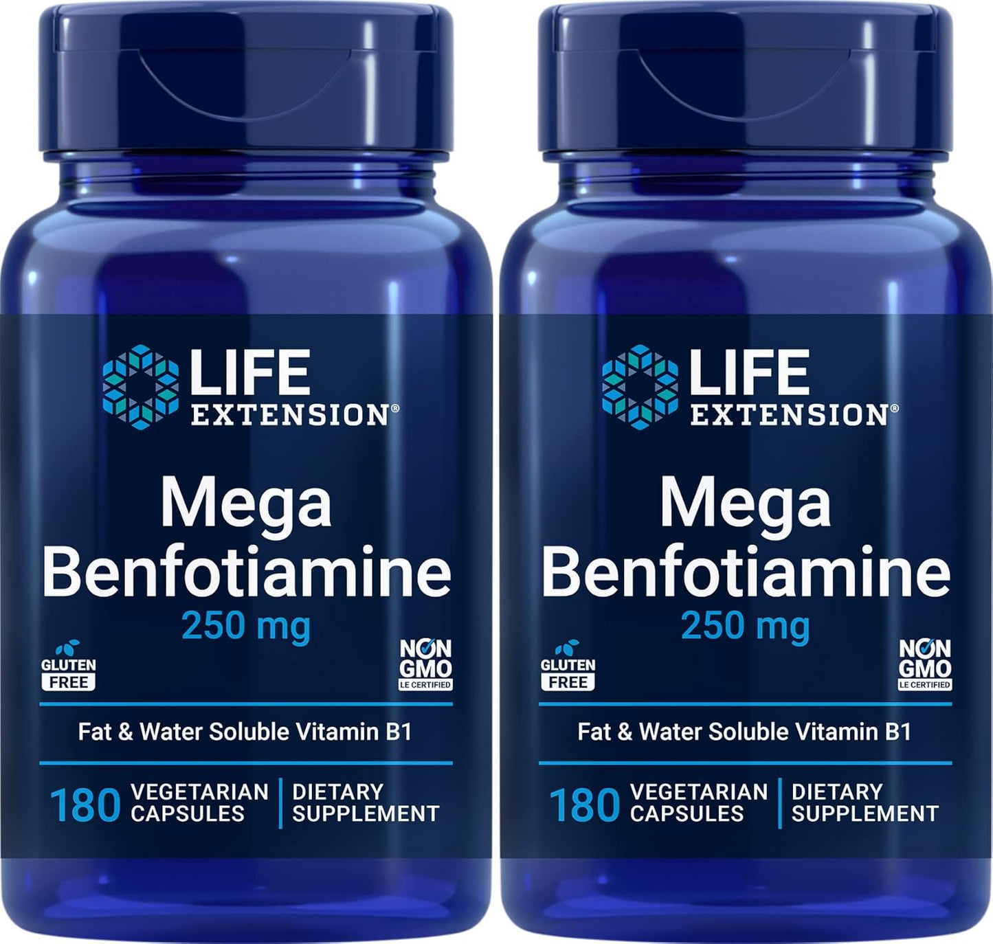 Life Extension Mega Benfotiamine 250 mg Capsules for Optimal Health