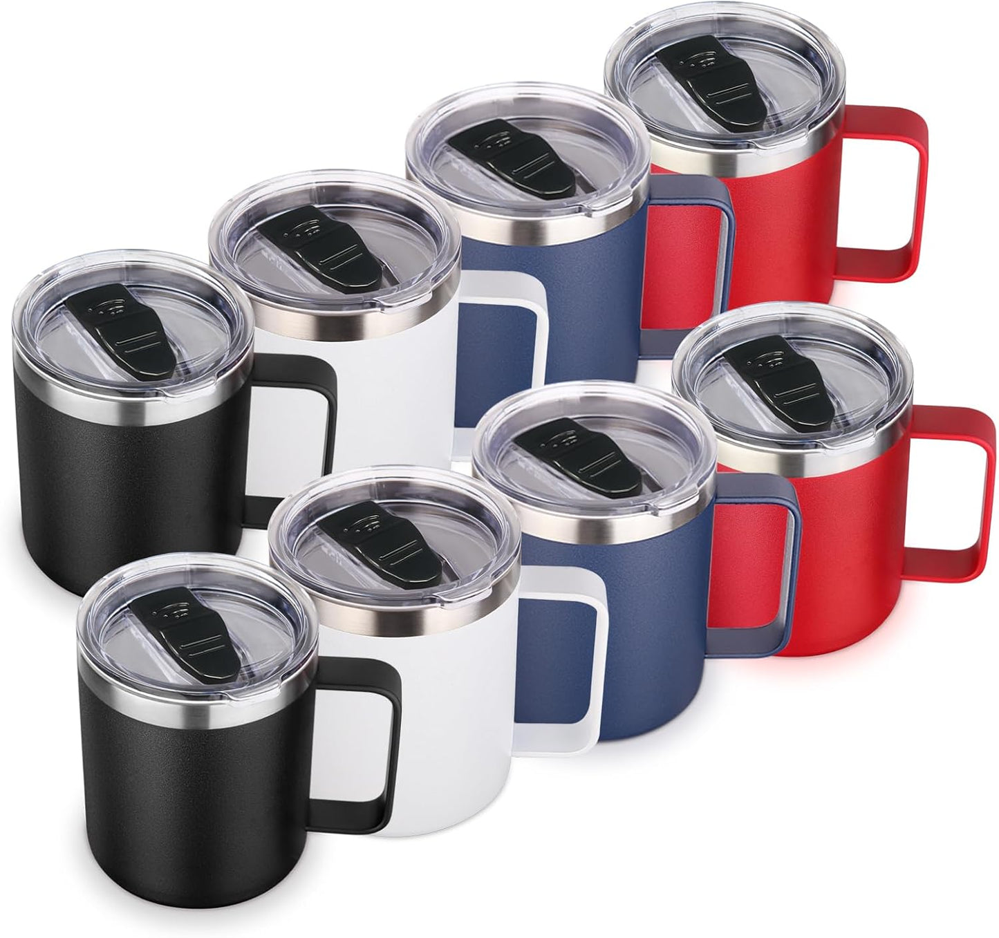 Volhoply 14oz Insulated Stainless Steel Coffee Mug with Lid