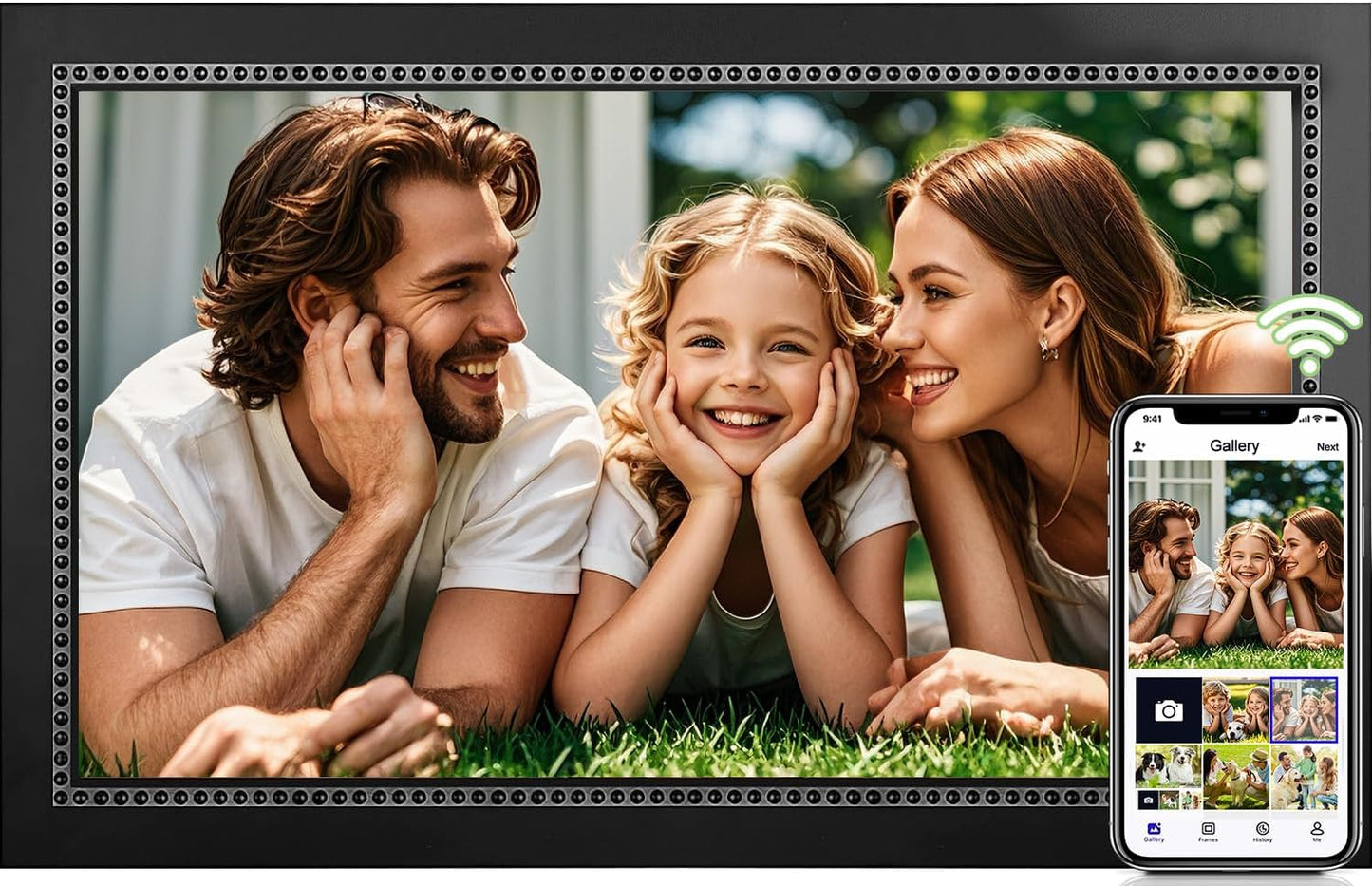15.6 Inch Digital Picture Frame WiFi with Touch Screen Features