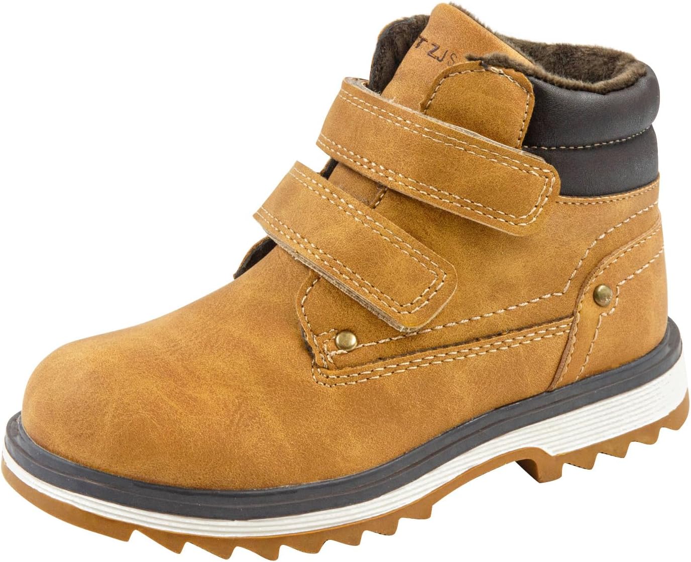TZJS Kids' Hiking Work Boots for Boys Girls - Waterproof Ankle Boots