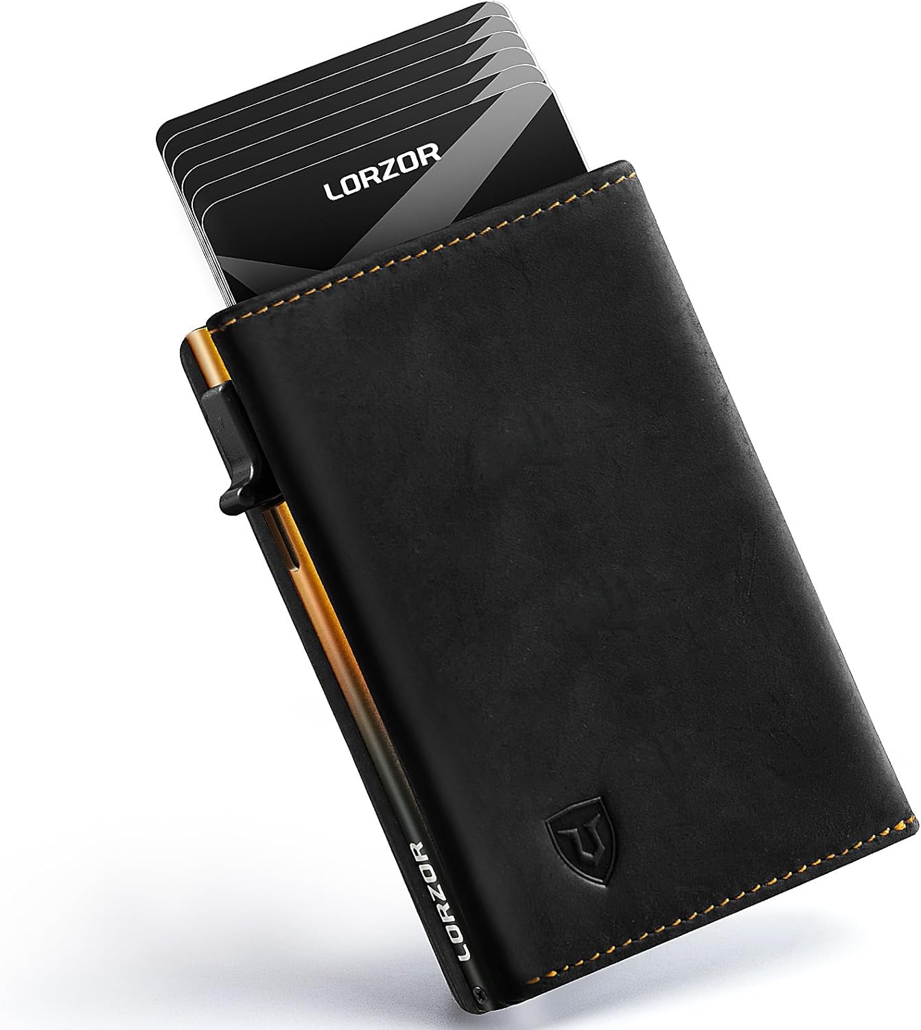 LORZOR Minimalist Wallet for Men with RFID Blocking Design