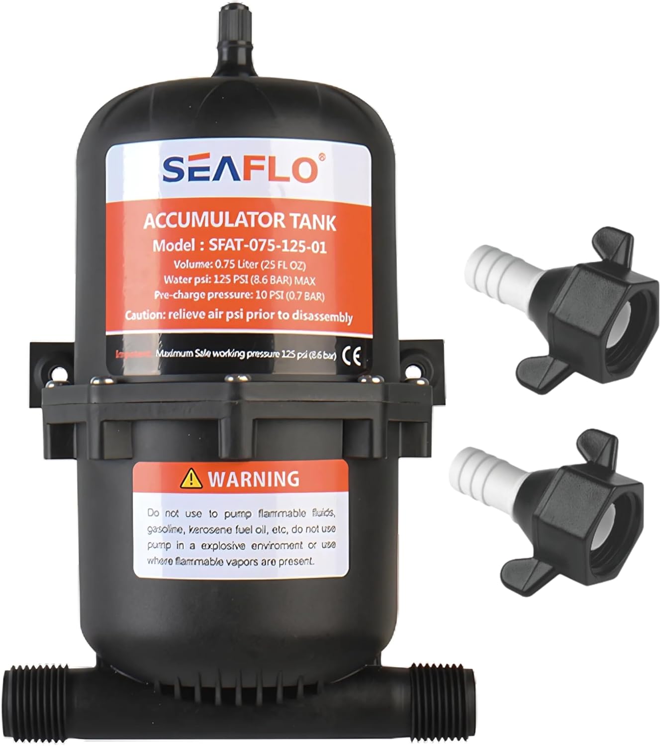 SEAFLO Accumulator Tank for Water Pump Flow Control - 125 PSI