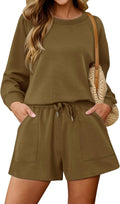 KISSMODA 2 Piece Sweatsuit Set for Women - Casual Lounge Tracksuit v
